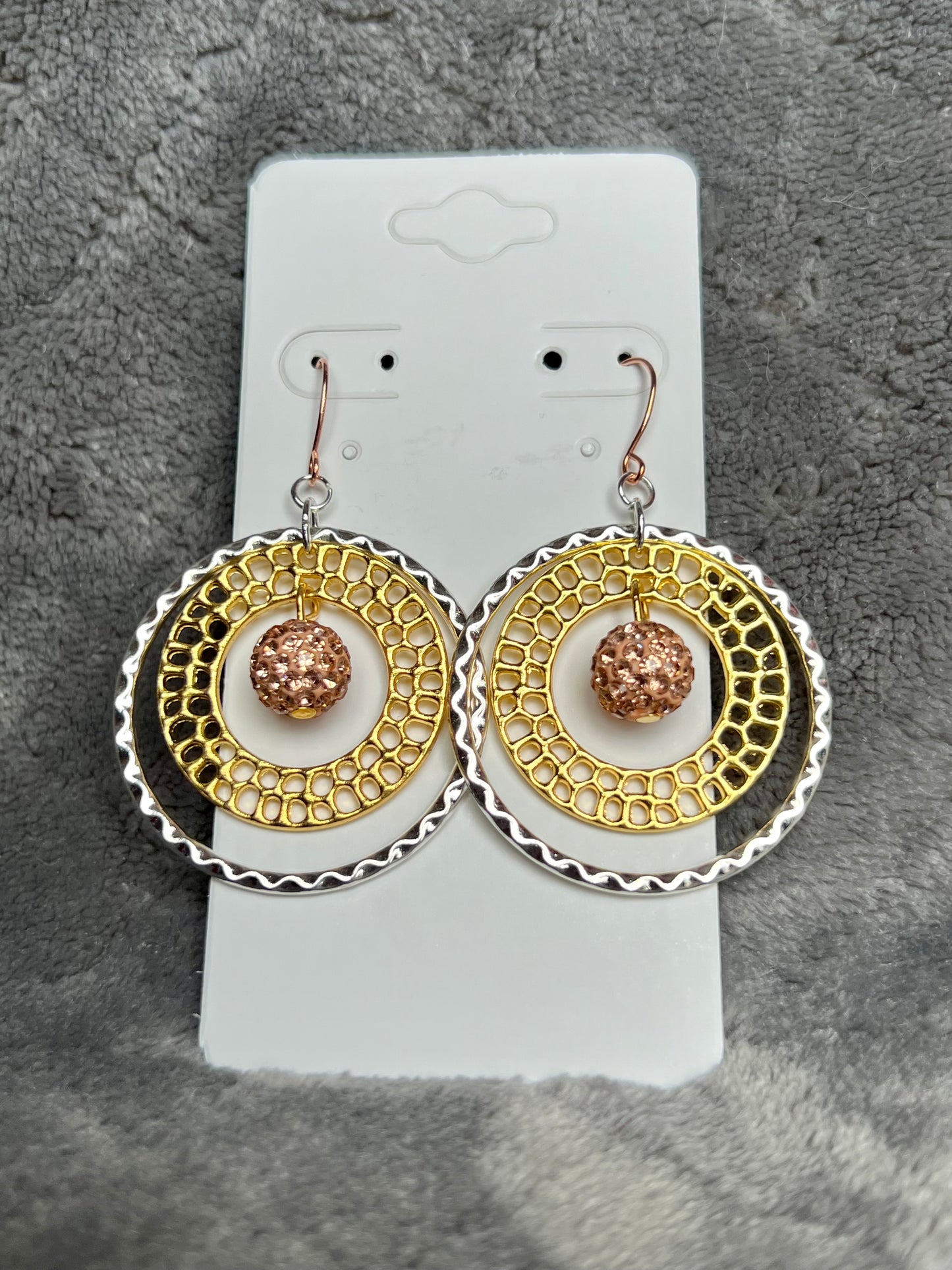 Earrings - Silver and Gold Plated Hoops